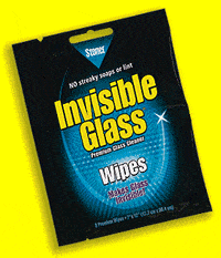 Free Sample Package of Invisible Glass Wipes