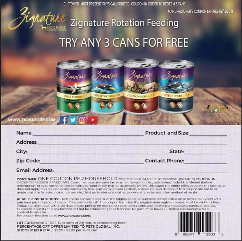 Zignature free coupon Clearance