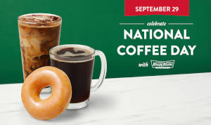 FREE Doughnut and Coffee at Krispy Kreme
