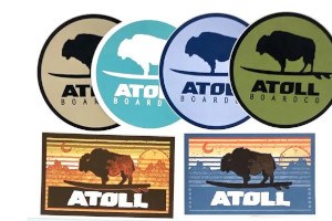 Atoll Board Company Stickers
