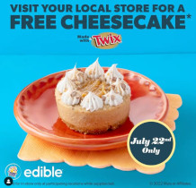 FREE Twix Cheesecake Sample at Edible Arrangements Stores