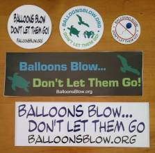 FREE Balloons Blow Don't Let Them Go Stickers