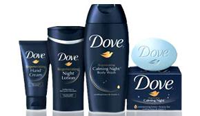 Free Sample of Dove Calming Night Body Wash and Body Lotion