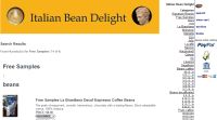 Free Italian Bean Delight Espresso Beans and Pod Samples