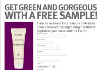 Free Sample of Aveda's Color Conserve Strengthening Treatment