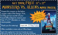 Free Monsters Vs. Aliens Movie Poster