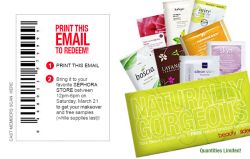 Free Bag of Samples at Sephora on March 21, 2009