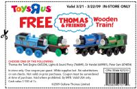 Free Thomas & Friends Wooden Train at Toys R Us