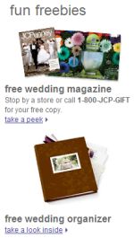Free JCPenney Wedding Magazine and Organizer