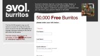 Free Evol Burrito