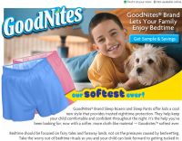 Free Sample of Goodnites Sleep Boxers