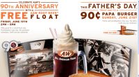 Free A&W Root Beer Float