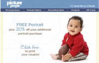 Free 8×10 or 10×13 Portrait at The Picture People