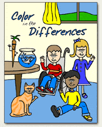 Free 'Color in the Differences' Coloring Book