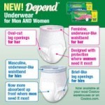 Free Sample of Depend Underwear for Men and Women