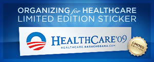 Free Obama Health Care '09 Sticker
