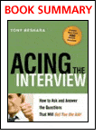 Free Book Summary: "Acting the Interview"