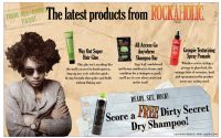 FREE TIGI Rockaholic Dirty Secret Dry Shampoo