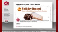Free Dessert on Your Birthday - Coupon