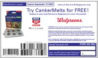 Free CankerMelts at Rite Aid or Walgreens