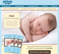 Free Portrait Package at Picture People