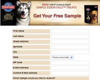 Free Sample of Hill's Science Diet Simple Essentials Treats