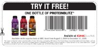 Free Bottle of Proteinblitz - Coupon