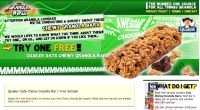 Free Sample of Quaker Oats Chewy Granola Bar