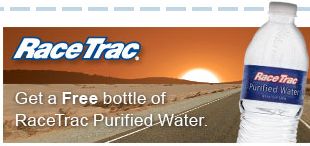 Free Bottle of RaceTrac Purified Water - Coupon