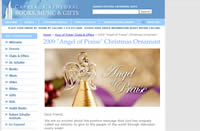 Free 2009 Angel of Praise Christmas Ornament