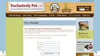 Free Sample of Exclusively Pet Dog Cookie