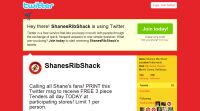 Free 3 Piece Tender at Shanes Rib Shack