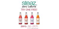Free Bottle of Steaz Zero Calorie Sparkling Green Tea