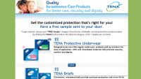 Free Tena Sample and TENA Skin Caring Wash Cream or TENA Ultra Washcloths