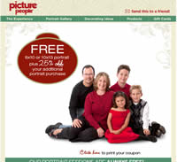 Free 8x10 or 10x13 Portrait at Picture People