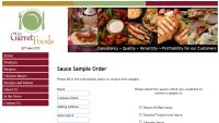 Different Sauce Samples from Garret Foods