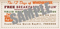 Free Breakfast On A Bun at Whataburger - Coupon