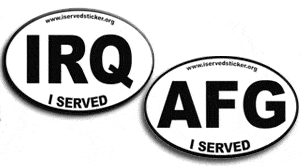 Free I Served Iraq or Afghanistan Stickers