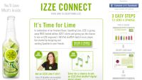 Free IZZE Sparkling Lime Drink T-Shirt