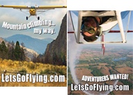 Free Let's Go Flying Decal