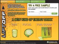 Free Sample of Lift Off Energy Drink