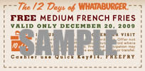Free Medium French Fries at Whataburger