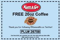 Free 20 Oz. Coffee at Kum&Go