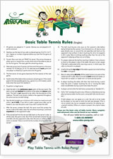 Free 18x24 Table Tennis Rules Poster from Newgy