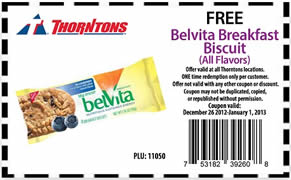 FREE Belvita Breakfast Biscuit at Thorntons