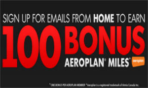 100 FREE Aeroplan Miles