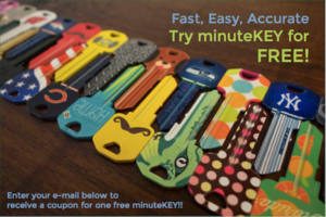 FREE Key Made at minuteKEY Kiosks