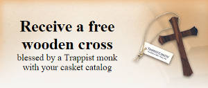 FREE Trappist Monks Blessed Wooden Cross