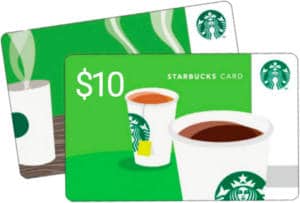 FREE $10 Starbucks Gift Card