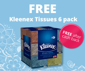 FREE 6-Pack of Kleenex Tissues